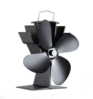 Ventilateur de poêle à granulés Liank Winter EcoFan à 4 pales, alimenté par la chaleur, pour poêle à bois et autres chauffages domestiques