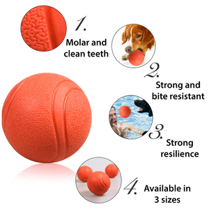 Lüks katı elastik köpek oyuncak topu çevre kauçuk malzeme <span class=keywords><strong>Pet</strong></span> interaktif oyun için yeni <span class=keywords><strong>Pet</strong></span> ürünleri küçük için güvenli - Product Image 5