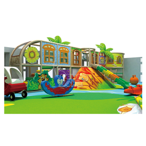Équipement de terrain de jeu intérieur sur le thème de la nature Happy Zone, équipement d'aventure forestière personnalisé, filet d'escalade, toboggan pour usage commercial, 20 enfants - Product Image 1