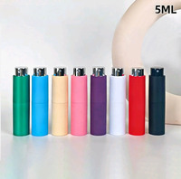 Flacon de parfum portable en forme de rouge à lèvres de 5 ml, vaporisateur de voyage anti-fuite à mécanisme rotatif, flacon rechargeable simple