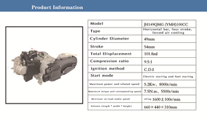 Bộ lắp ráp động cơ xe máy cho động cơ <span class=keywords><strong>YAMAHA</strong></span> 100CC 9KM ZY 149QMG - Product Image 2
