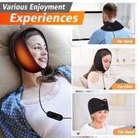 Ceinture chauffante portable pour menton et cou, bandage facial, coussin chauffant pour la mâchoire, soulagement de la douleur TMJ et relaxation musculaire