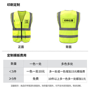 เสื้อกั๊กสะท้อนแสงสีเขียวเรืองแสงพร้อมแถบสะท้อนแสงสำหรับงานก่อสร้าง การจราจร การปั่นจักรยาน การป้องกันการทำงาน - Product Image 3