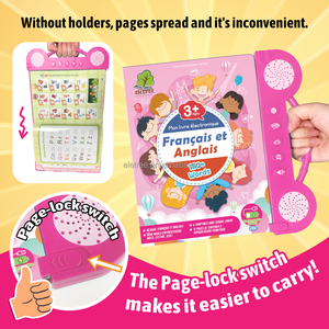 Livre Électronique Interactif Rechargeable Bilingue (Français-Anglais) pour Enfants – Machine Pédagogique Intelligente à Lecture Sonore - Product Image 2