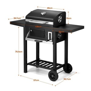 Griglia a Carbone Portatile Regolabile Gourmet per <span class=keywords><strong>Barbecue</strong></span> all'Aperto, Picnic, <span class=keywords><strong>Campeggio</strong></span>, Patio e Giardino - Product Image 1