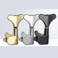 Accordeur de guitare personnalisé, accordeurs de guitare chromés, accordeurs scellés, chevilles d'accordage, mécaniques 2R2L pour basse à 4 cordes
