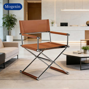 Fauteuil de salon moderne en cuir italien au design créatif avec dossier solide pour usage commercial en hôtel, fauteuil inclinable noir - Product Image 3