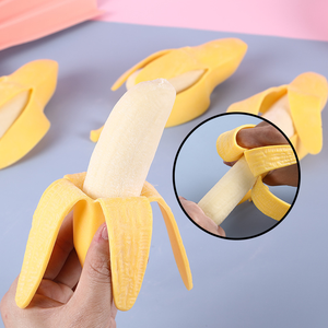 Juguetes de goma de plátanos simulados pelables para amasar y relajar, de rebote lento, para descompresión y ventilación, juguetes de frutas al por mayor 14+ - Product Image 6