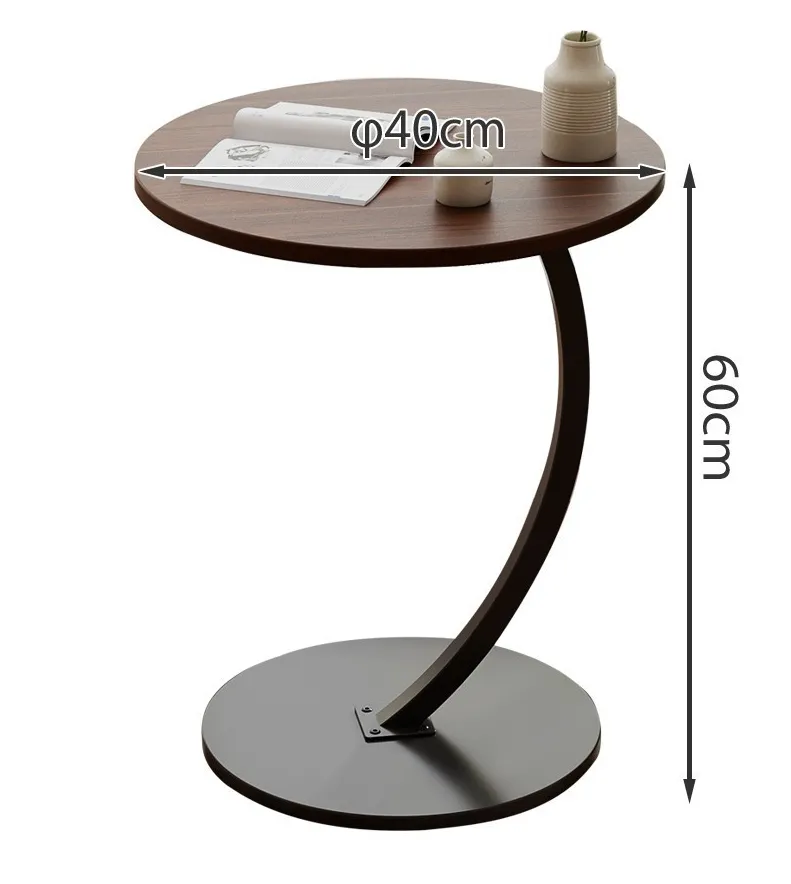 Móveis para sala de estar, mesa de centro moderna com design popular, sofá lateral, mesa de canto redonda e leve