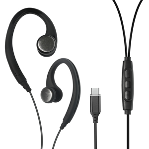 Type-C Kết nối an toàn phù hợp cho chạy & phòng tập thể dục được xây dựng trong điều khiển âm thanh chất lượng cao cho các cuộc gọi thể thao tai tai nghe có dây - Product Image 3