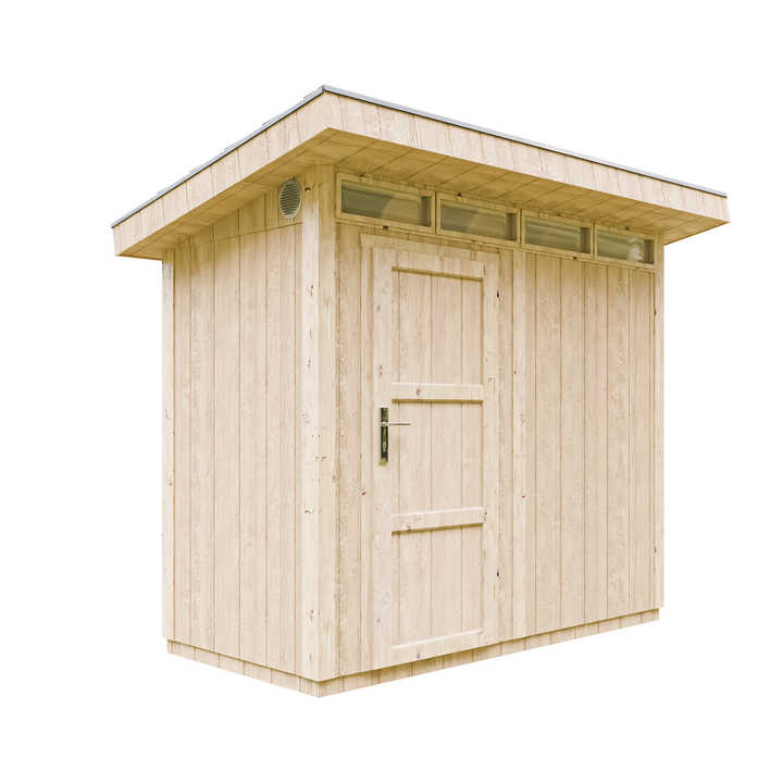 TIMBELA M901 Premium Quality Wooden Outdoor Storage Shed 3.00m2 Easily Assembled with Bituminous Tiles 294W X 161D X 239H cm