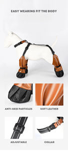 Çok Satan Evcil Köpek Ayakkabıları Kaymaz Dört Mevsim Yeni Su Geçirmez Kir Tutmaz Çekiş İpli Köpek Botları - Product Image 3