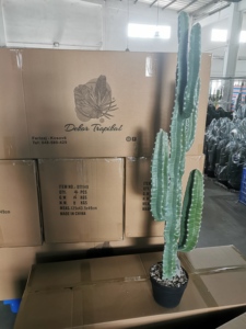Cactus mexicain artificiel de grande taille, bonsaï, arbustes, 101 cm, DT1609, intérieur/extérieur, réaliste, durable - Product Image 2