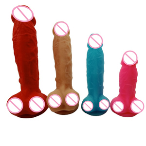 Kadınlar için en iyi satış 7.68 ''silikon yapay Penis seks oyuncakları yumuşak silikon kauçuk Penis güçlü vantuz yapay Penis masaj BDSM cinsel - Product Image 3