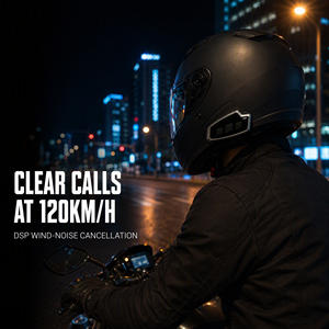 Casco T60R Intercomunicador para 10 Pilotos, Alcance de 1500-2000M, Resistente al Agua IP65, Tipo-C, Compatible con Dos Teléfonos - Product Image 6