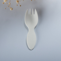 Fourchette à Dessert de noël, 10 pièces, cuillère de cuisson en plastique ouvrant CPLA