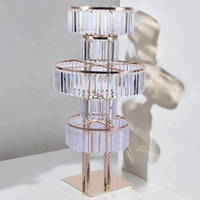 5 couches centres de Table ornements acrylique pendentif fleur support scène fête salle Floral support fleur support support mariage