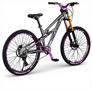 Bicicleta de Montaña con Cuadro de Aluminio, 10 Velocidades, Horquilla de Suspensión de Aire, Frenos de Disco Mecánicos, Buje de 120 Clics, Suspensión Trasera, 100 kg - Product Image 2