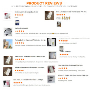 Новинка, оптовая продажа, прочный толстый мягкий многоразовый ПВХ-Папка с 6 отверстиями, прозрачный чехол с двойным карманом для наличных денег - Product Image 6