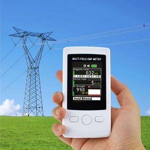 เครื่องวัดความแรงของสนามแม่เหล็กไฟฟ้าแบบดิจิตอล EMF RF ช่วงความถี่ 50MHz ถึง 3.5GHz พร้อมไฟแสดงสถานะเตือน - Product Image 2