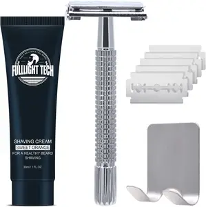 Mens Grooming Beard Travel Kit Shaving Cream and Razor Kit with Shaving Cream Set Shaving Kit