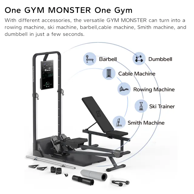 Speedianc treinamento de força monstro, treinamento inteligente, tudo em uma estação de treino, equipamento de ginástica em casa inteligente