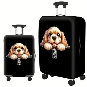Funda Protectora para Maleta 2025, Gruesa, Impermeable, Antipolvo, de Poliéster Elástico, con Estampados de Animales, Lavable - Product Image 3
