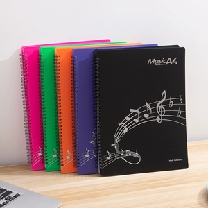 Wholesale PP Cover A4 Coil <b>Music</b> Sheet Holder Multiple‑color Options Transparent Sleeve <b>Music</b> Folder For <b>Music</b> School Supplies - Product Image 2