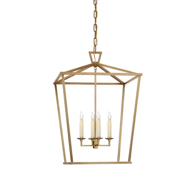 Küche Eisen käfig Pendel leuchte Vintage Lampe Gold Anhänger Hängelampen Laterne Kerzenlicht ETL89117