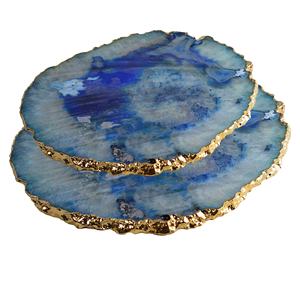 Posavasos de ágata para decoración de mesa, accesorios de cocina, posavasos para decoración del hogar - Product Image 1