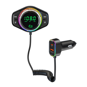 شاحن سيارة بلوتوث قابل للسحب مع مشغل MP3 وجهاز إرسال <span class=keywords><strong>FM</strong></span> طراز BC93 - Product Image 3
