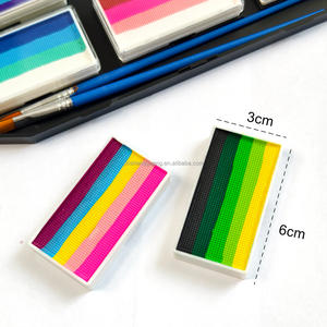 Nouvelle Arrivée - <span class=keywords><strong>Palette</strong></span> de <span class=keywords><strong>Peinture</strong></span> Visage et Corps à Base d'Eau pour Adultes et Enfants - 6 Couleurs Néon - Marqueurs de Maquillage - Trousse de <span class=keywords><strong>Peinture</strong></span> Artistique pour Adultes - Product Image 3