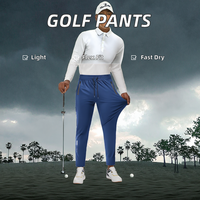Pantalon de golf décontracté pour homme, coupe droite, confortable, extensible, imperméable, séchage rapide, léger, grande taille, pour l'extérieur