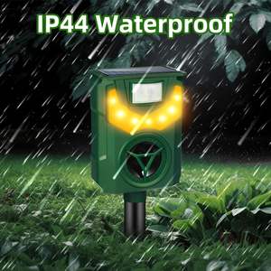 2025 recién llegado repelente de animales Solar activado por movimiento Animal ciervo gato perro repelente espantapájaros ultrasónico Animal disuasorio Ip44 - Product Image 3