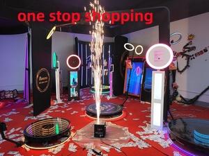 Support de photomaton portable Top Spinner <span class=keywords><strong>360</strong></span> degrés avec tablette tactile pour smartphone, idéal pour les fêtes et les mariages - Product Image 5
