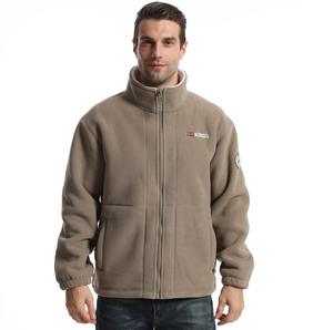 Blouson Bomber Homme Doublé <span class=keywords><strong>Polaire</strong></span> Épais et Résistant au Froid avec Motif Cœur, Col Montant, Chaud pour l'Hiver, Style Urbain - Product Image 3