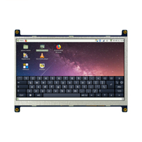 7 inç 1024x600 TN LCD ahududu Pi 3b +/4B HD ekran monitör ses kanal kontrol sistemleri