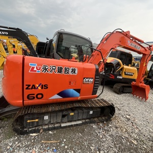 Mini-excavatrice sur chenilles d'occasion HITACHI ZX60 du Japon, excavatrice d'occasion Hitachi ZX60 ZX70 ZX80 en bon état à vendre - Product Image 3