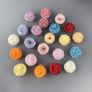 Têtes de fleurs d'hortensia simulées, diamètre 5 cm, fleurs artificielles en soie pour décoration de mariage, décoration de la maison, accessoires pour couronnes DIY - Product Image 2