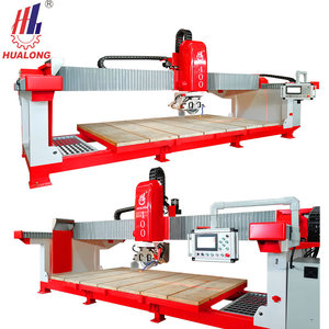Hugranite makineleri çin 4 eksen köprü kesme makinesi granit mermer için kuvars taş porselen levha taş kesme makinası - Product Image 1