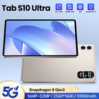 Tablet Pintar Tab S10 Ultra 11-Inci 16GB+1TB 108MP 2K 8000mAh 5G Dual SIM+TF Komunikasi Suara Android 15 Octa Core