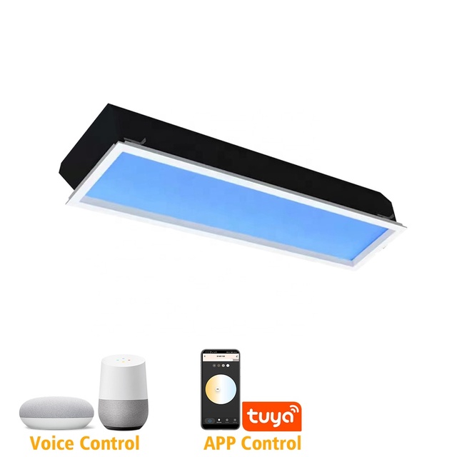 300*1200mm Skylight Windows Blue Skylight LED Artificial Sunlight Virtual Roof Window Blue Sky Ceiling Panel Light
