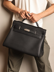 Borsa da Viaggio in Vera Pelle Nera per <span class=keywords><strong>Uomo</strong></span>, Ispirata ai Designer, Multifunzione, a Tracolla e a Mano - Product Image 6