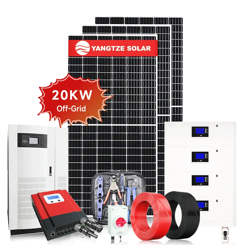 Sistema de energia solar 20kw 30kw 40kw 50kw 60kw 80kw 100kw sistema de energia solar 20kw sistema de painel solar para casa