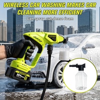 Alat Cuci Mobil Tanpa Kabel Brushless DIY Hemat Biaya, Portabel, Baterai Lithium Isi Ulang, Pistol Semprot Tekanan Tinggi