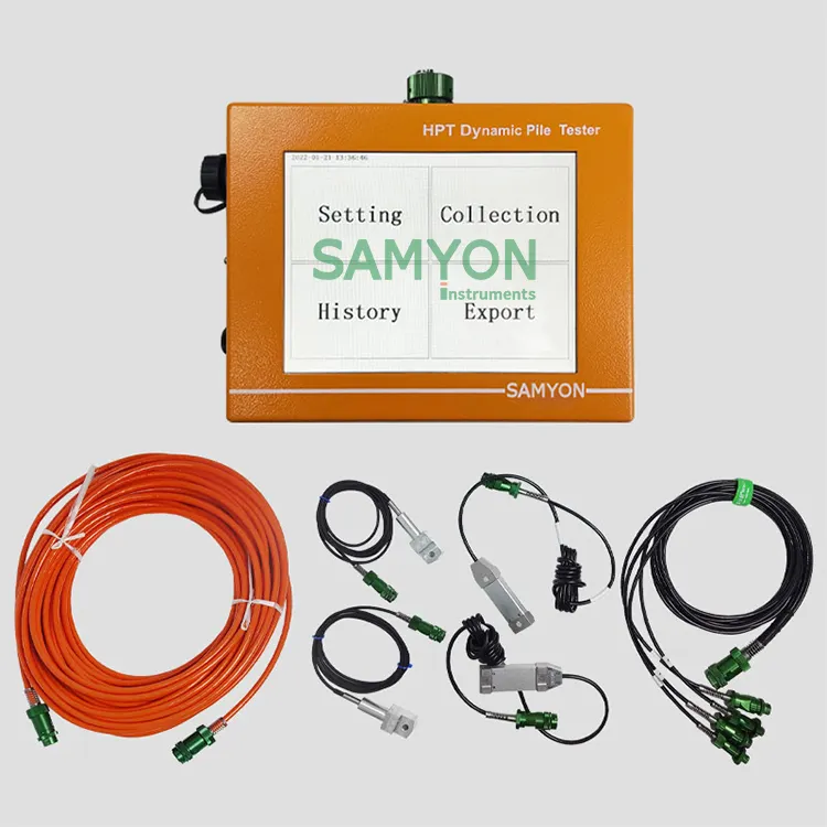 SAMYONHPTパイル基礎試験装置高ひずみ動的パイル完全性テスターおよびパイル駆動アナライザー