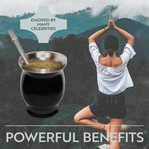 Tasses Yerba Mate en acier inoxydable Ensemble de gobelets Bombilla 8 onces pour thé Mate 12 oz <span class=keywords><strong>Cuia</strong></span> Cup Mate Cocido Thermos avec paille en métal - Product Image 5