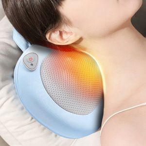 Coussin <span class=keywords><strong>de</strong></span> massage cervical multifonctionnel portable CYANMED, compresse chaude, pétrissage, 8 têtes, rechargeable pour - Product Image 2