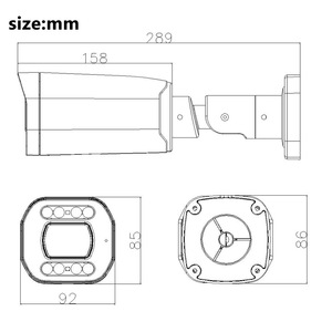 12MP 5X güvenlik PoE IP kamera tam renkli su geçirmez büyük mermi motorlu Lens İki yönlü ses CCTV güvenlik ağ kamerası açık - Product Image 5