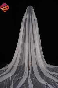 Tessuto in <span class=keywords><strong>Tulle</strong></span> <span class=keywords><strong>Bianco</strong></span> con Perle 3D, Larghezza 118 Pollici, per Veli da Sposa, Perle da 6MM, Ricamo con Perline, Morbido Tessuto in <span class=keywords><strong>Tulle</strong></span> per Veli Nuziali - Product Image 5